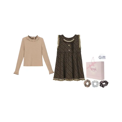 SNBL Топ+Юбка на подтяжках Женские Комплекты с юбкой