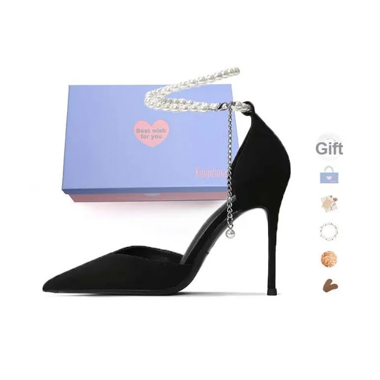 Xingdiman Низкий каблук Высокие каблуки 9 см Женская Подарочная коробка Набор