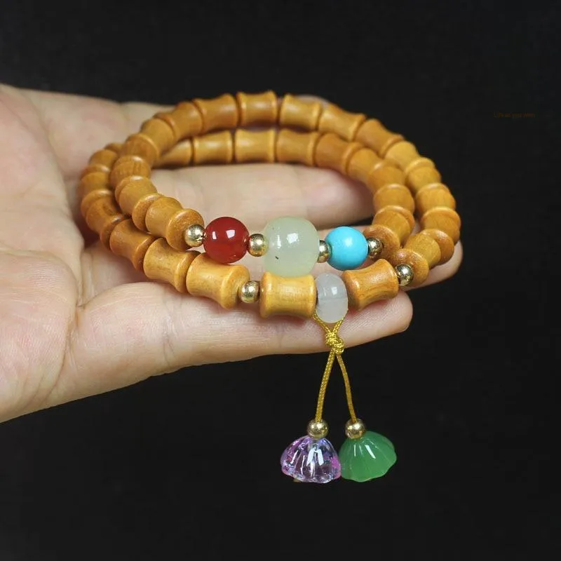 YUGONGYUAN Barbie Sandalwood Bracelets Unisex-3