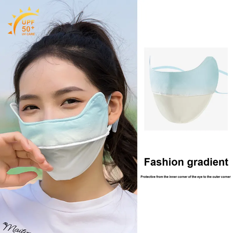 Shanghai Story Polyester, Elastane Sun Protection Masks Women's-17