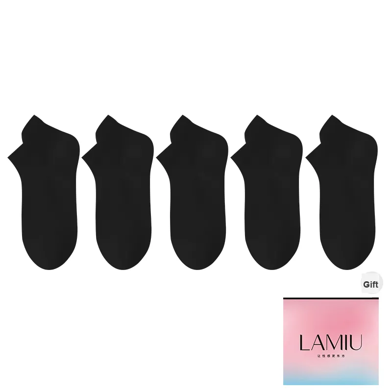 Lan Miao Ankle Socks Women's Shopping Bag 5 Pack-4