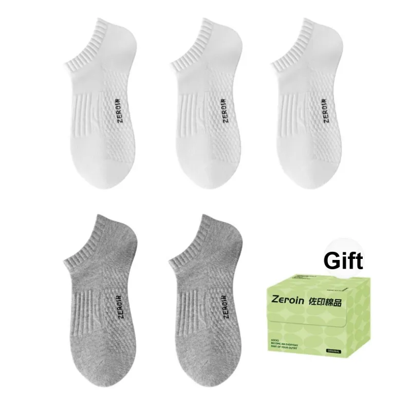 ZEROIN No Show Socks Unisex Box 5 Pack-20