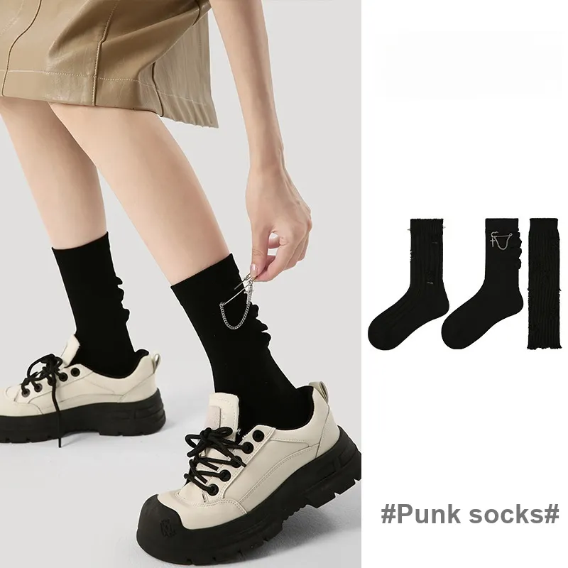 Vine Color Mid Calf Socks Unisex 3 Pack Punk Socks-2