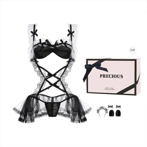 TLXT Nightgown Women's Gift Box Set Black