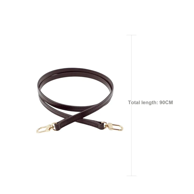 Cow Leather Bag Shoulder Strap Women's Coffee-7
