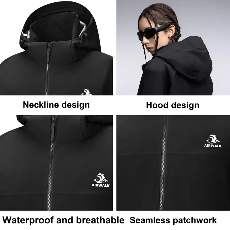 Airwalk Hiking Waterproof And Windproof Windbreaker Jacket Unisex-1