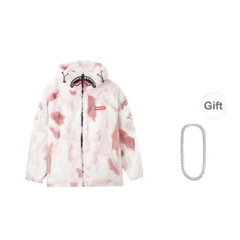 SPRAYGROUND Velvet feel Coat Unisex Pink