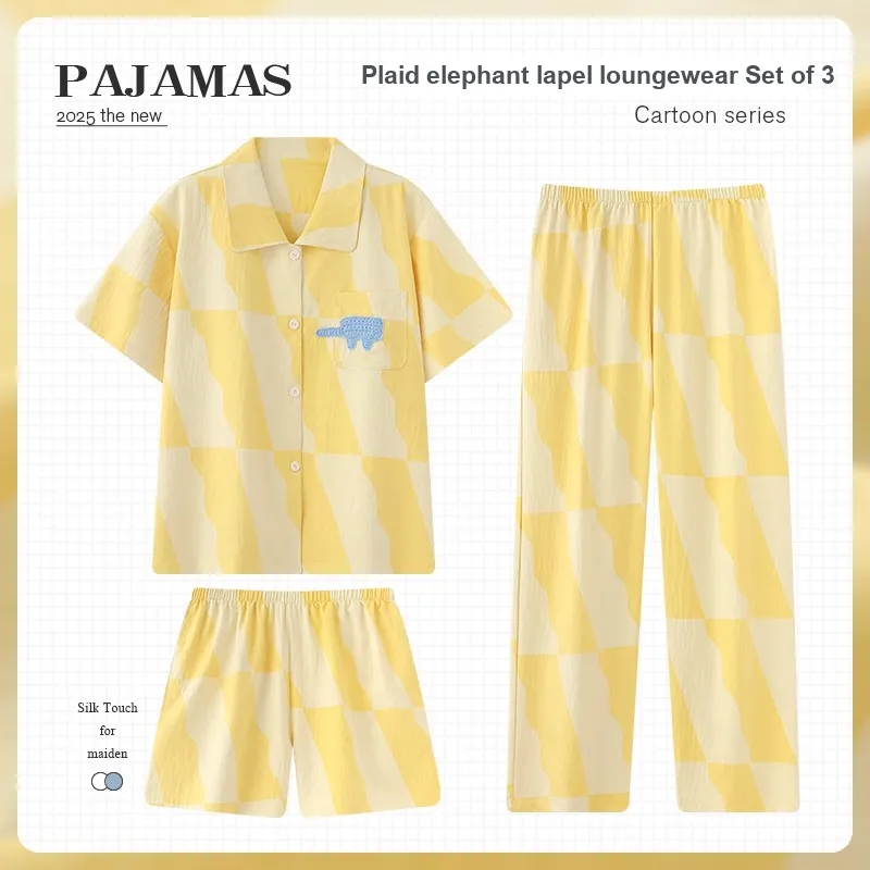 O'MESIK Pajama Set Women's Yellow-1