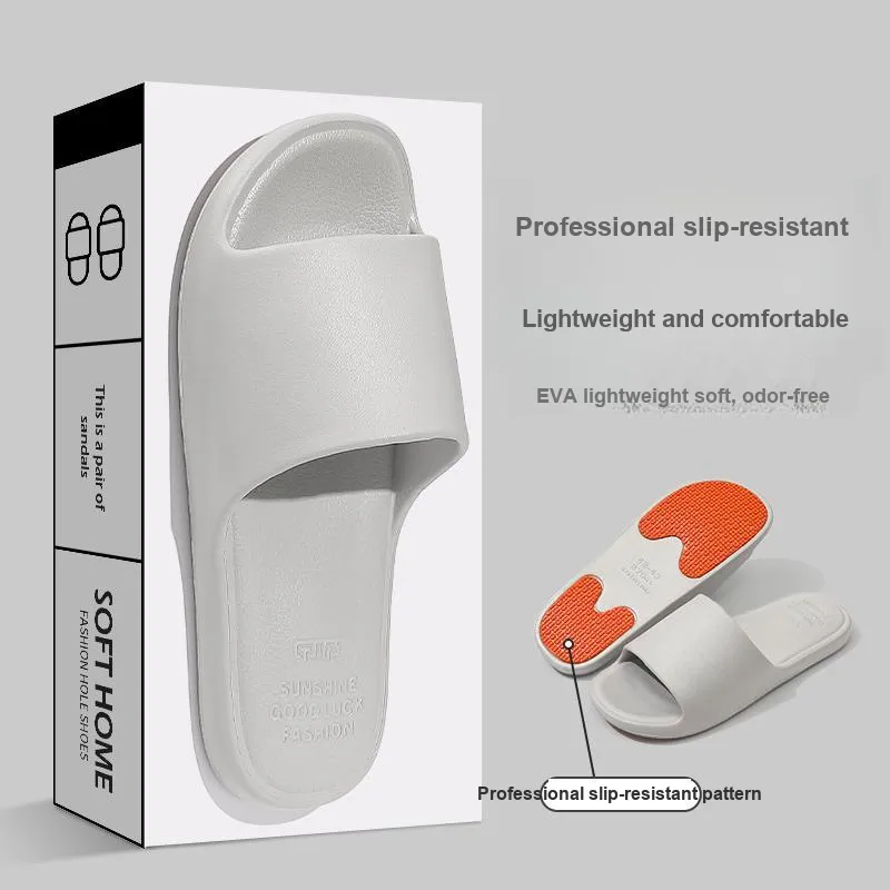 Foot Recreation Slippers, Slip Resistant Summer Home Indoor Squashy And Bouncy Feeling EVA Quiet Bathroom Bathing-21
