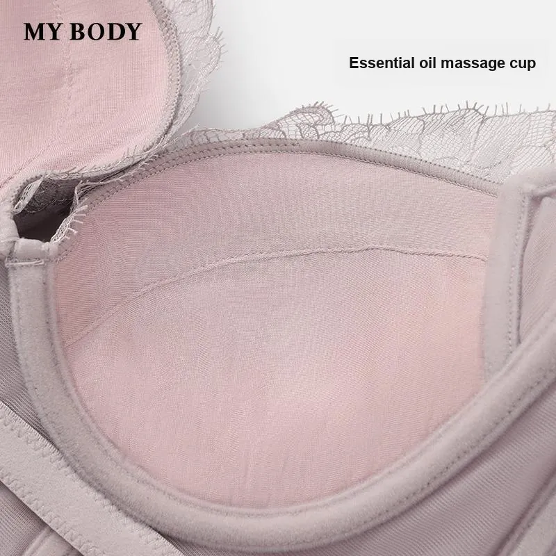 MY BODY Contains Mulberry Silk Bra Women's-4