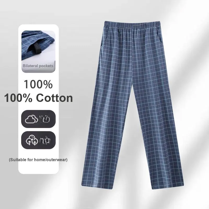 MADALLO Pajama Pants Men's Blue-1