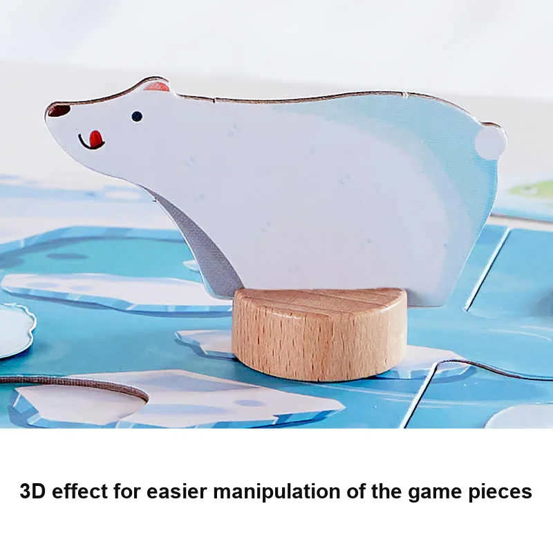 HAPE Hungry Polar Bear, Educational Toy Puzzle Pieces Board Games-1