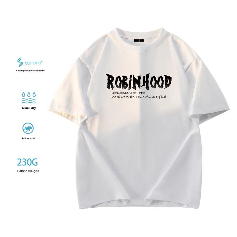 ROBINHOOD T Shirt Unisex Black White Pink-7