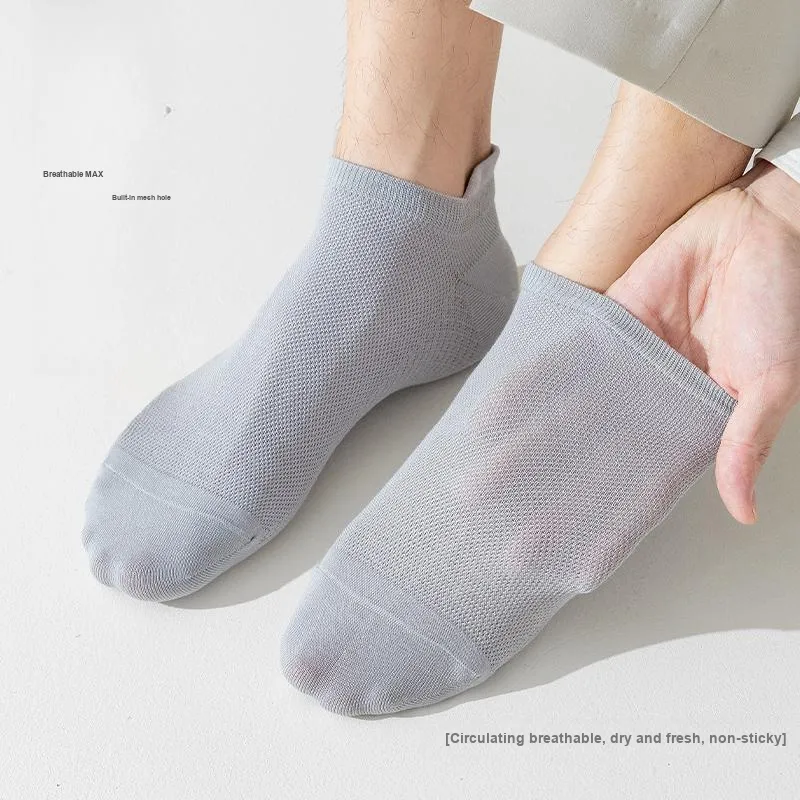 MIIOW Cool One Summer Series Ankle Socks Men's Shopping Bag 5 Pack-11