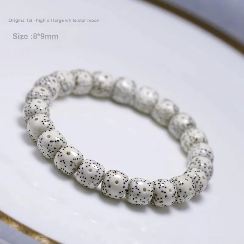 FANGYUANXIAOFU Star Moon Bodhi Seeds Bracelets Unisex-1