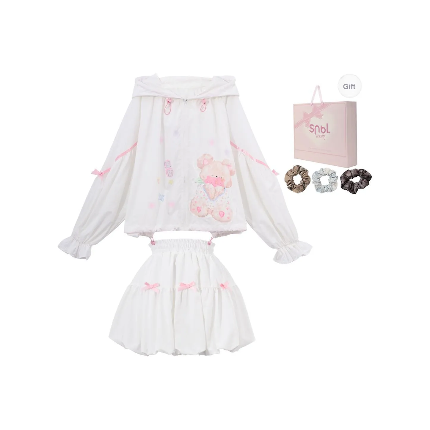 Snbl Coat+Короткий Юбка Женские Повседневные Костюмы