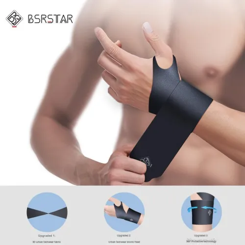 BESTRAY Wristbands Protective Rehabilitation Black Unisex