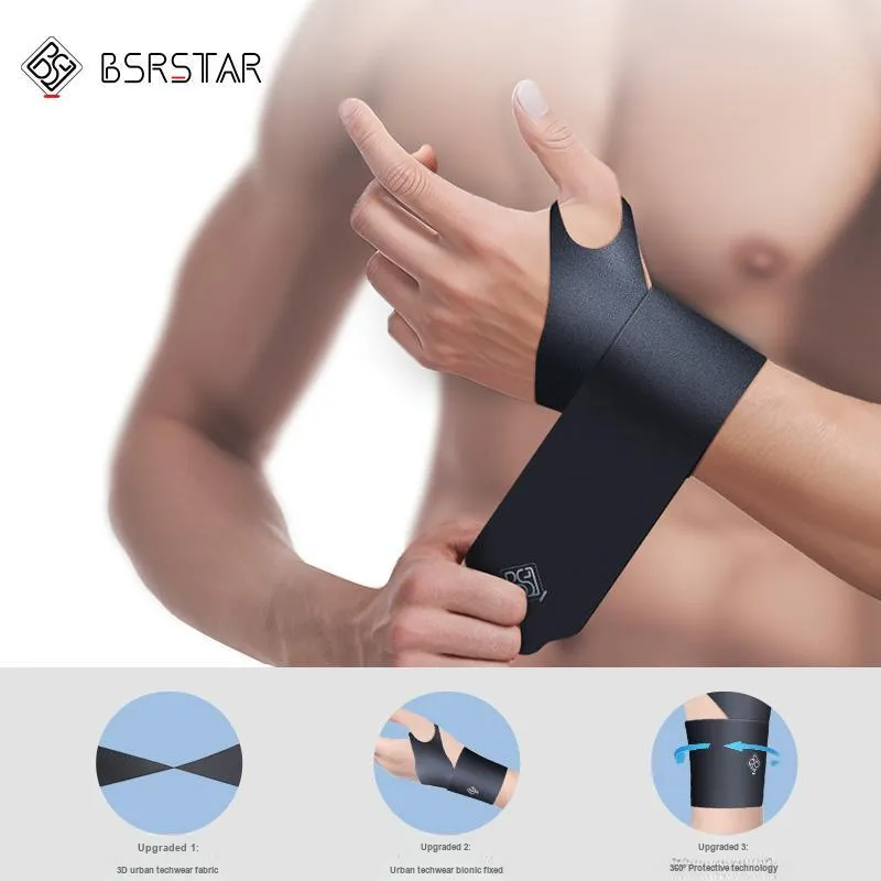 BESTRAY Wristbands Protective Rehabilitation Black Unisex-0