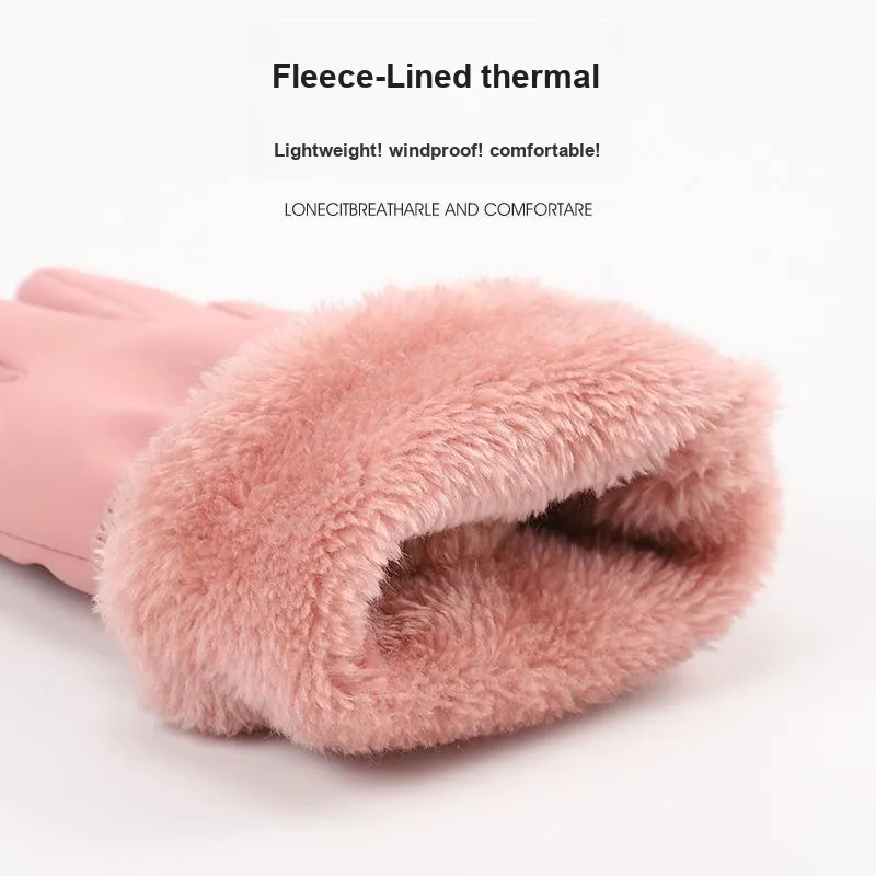 NANJIREN Warm Gloves Women's Pink-2