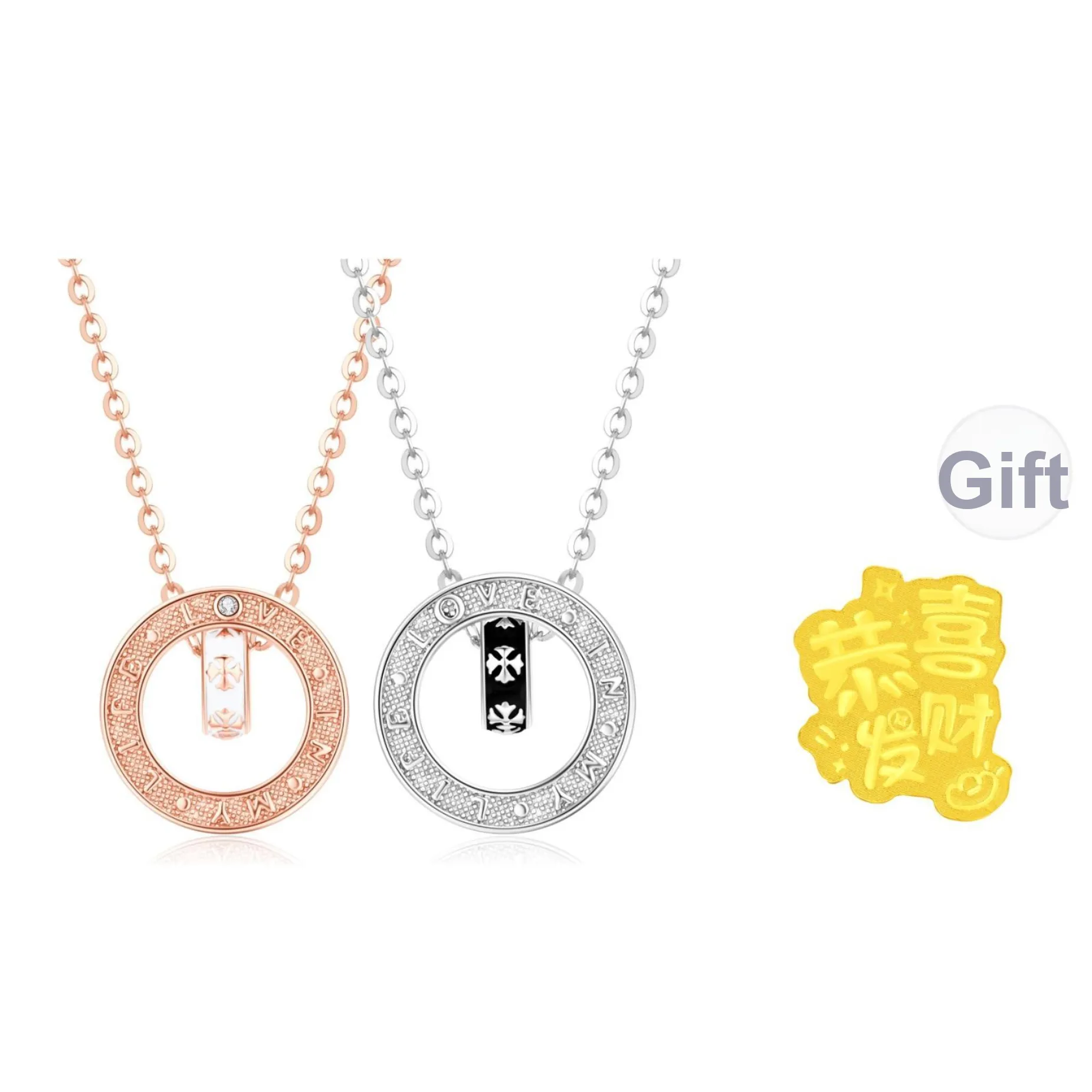 Lao Feng Xiang Necklaces Unisex