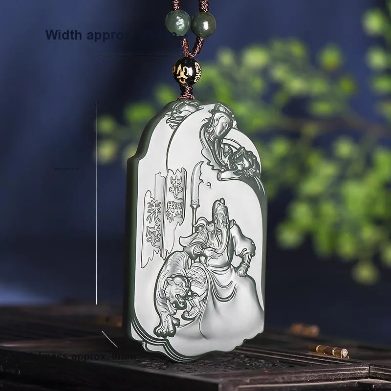 KUNYUYAO Hetian Jade Pendants Green Jade Unisex-2