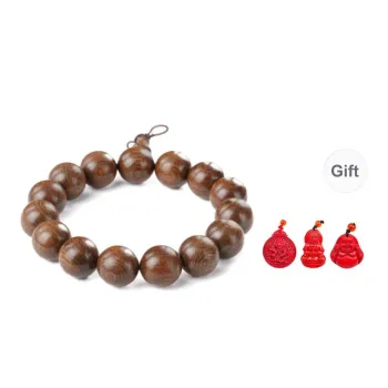 MUGONGZI Golden Sandalwood Wooden Bracelets Unisex