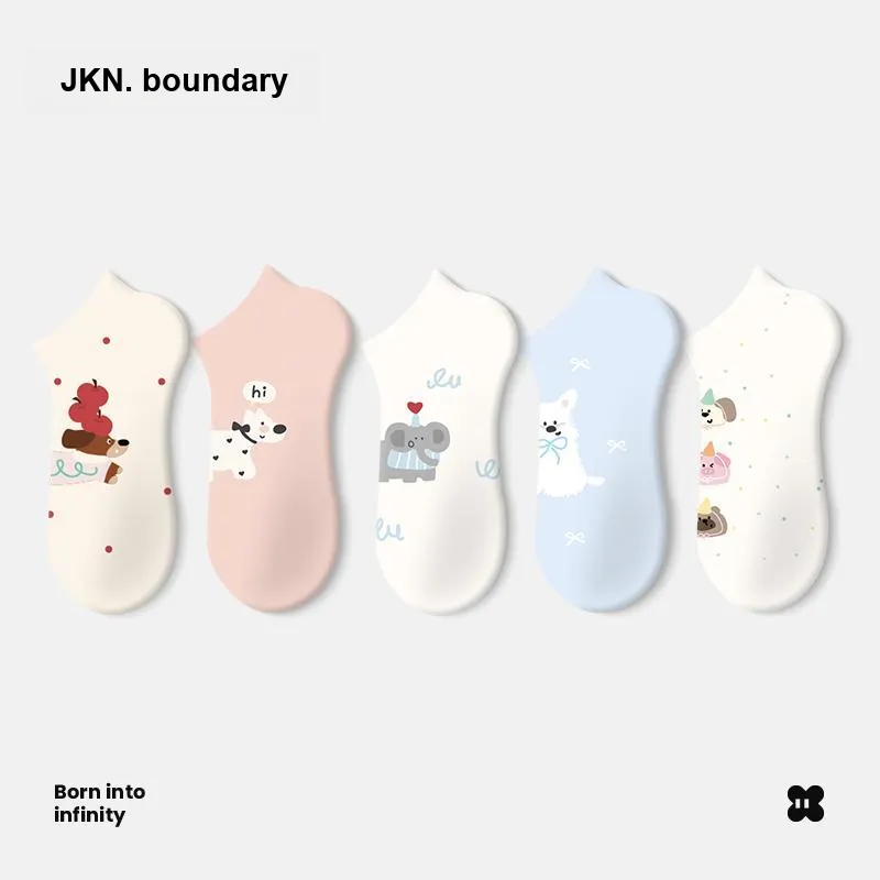 JKN No Show Socks Women's 5 Pack-1