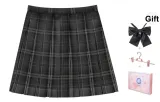 Carbon Pen Plaid Skirt