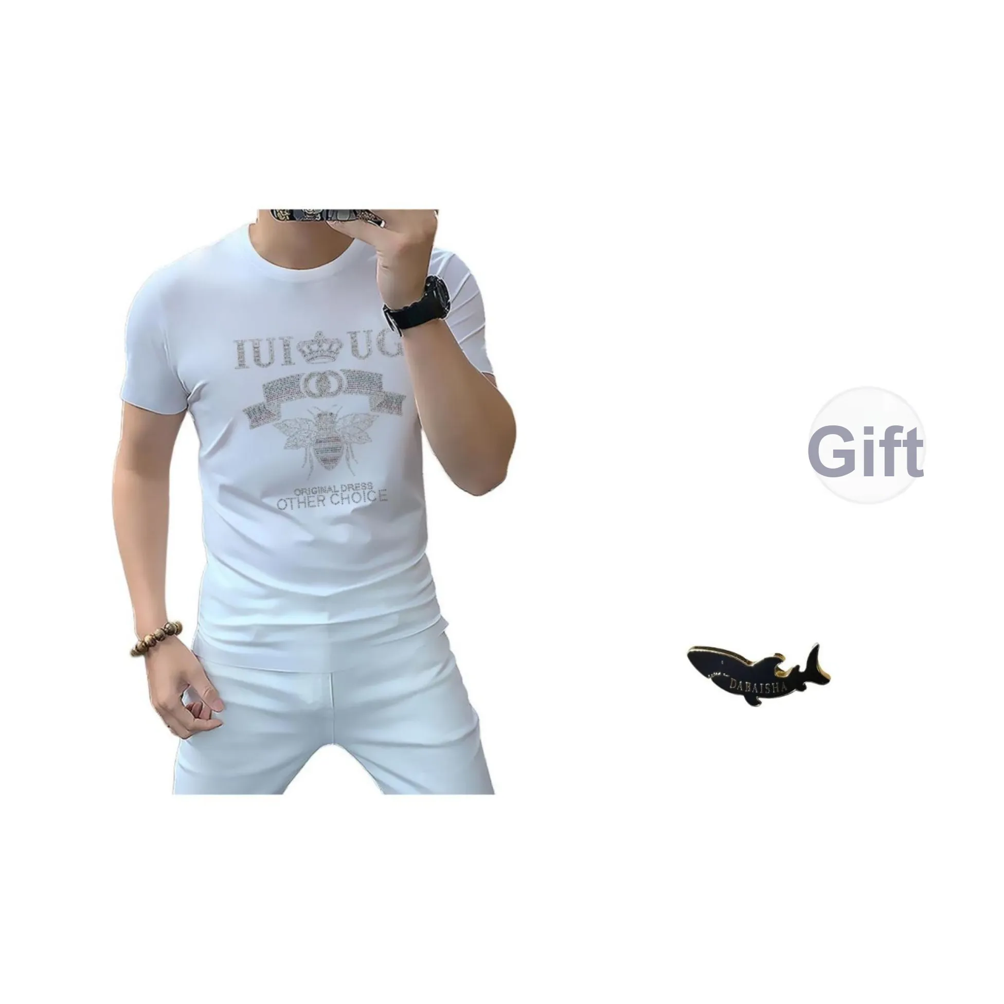 DABAISHA Мужская футболка с коротким рукавом