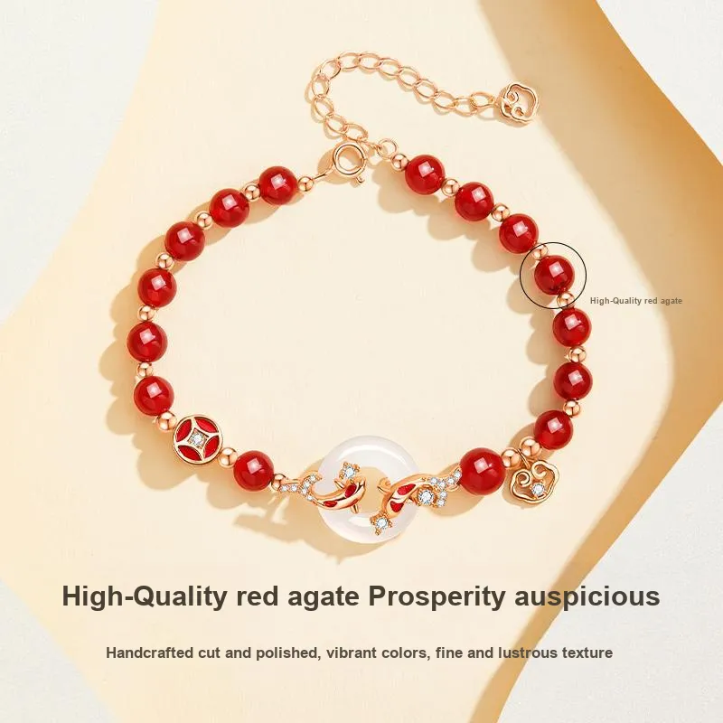 MOLADY Agate Jade Bracelets Women's-1