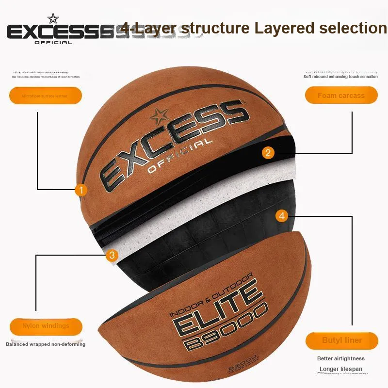 EXCESS B9000 Suede Basketball Classic Brown Size 7 Ball Training Unisex-2