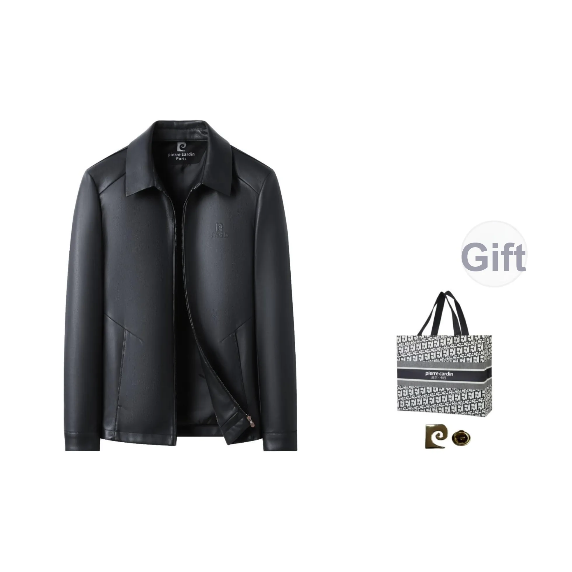 PIERRE CARDIN Кожа Куртка Унисекс