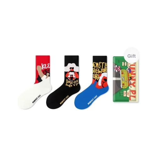 PL Носки Crew Унисекс Сумка для покупок 3 упаковки Смешанные цвета