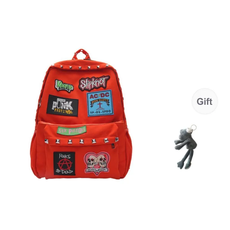 KAMLUI Canvas Backpack Unisex Orange/Black-7