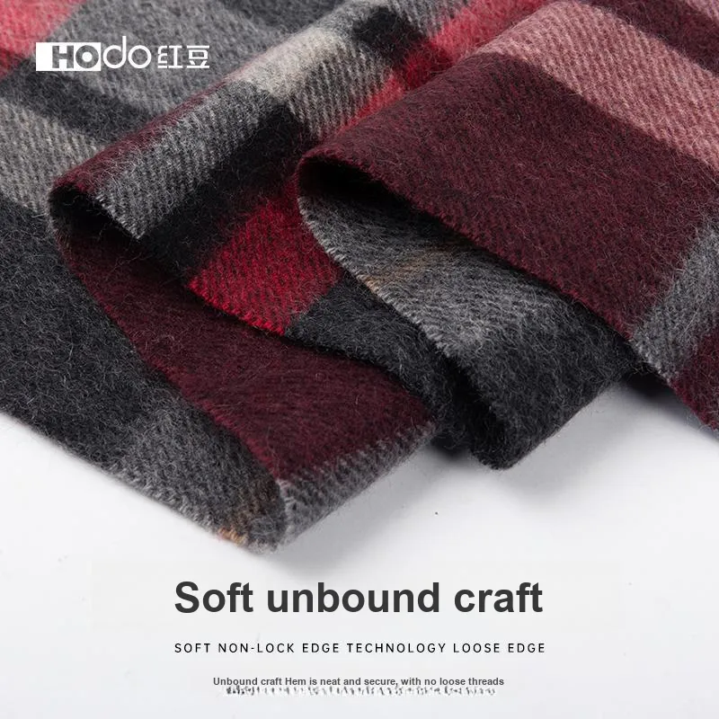 Red Bean 100% Cashmere Knit Scarves Men's-6