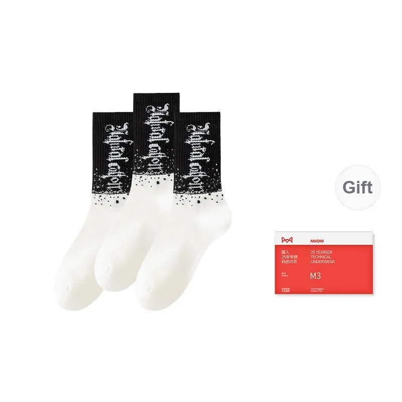 MIIOW Trend Party Series Mid-Calf Socks Men's Shopping Bag Combo Set-5