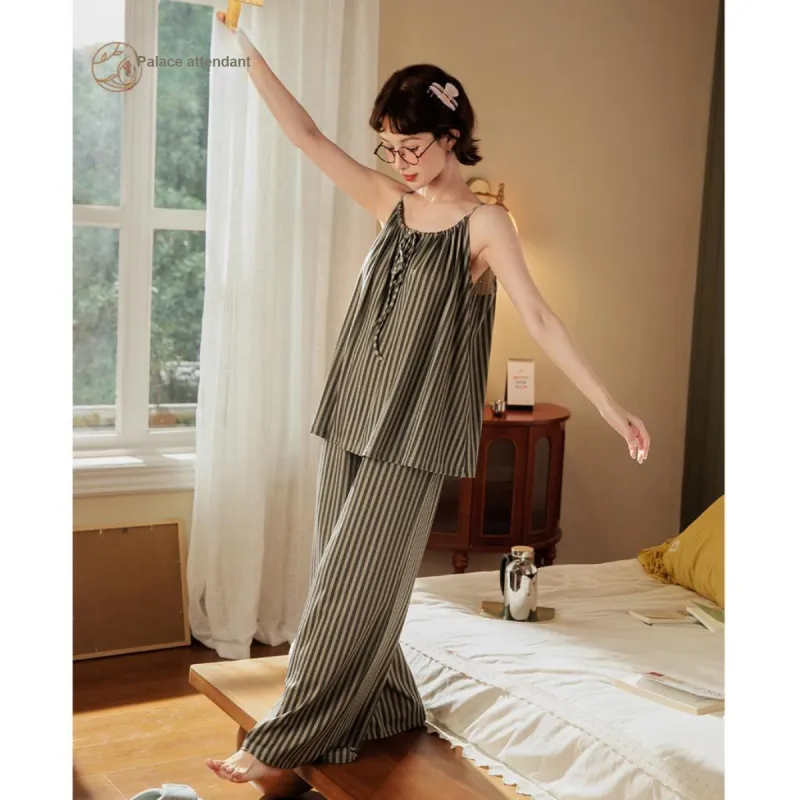 Gongdie Pajama Set Women's Gray-1