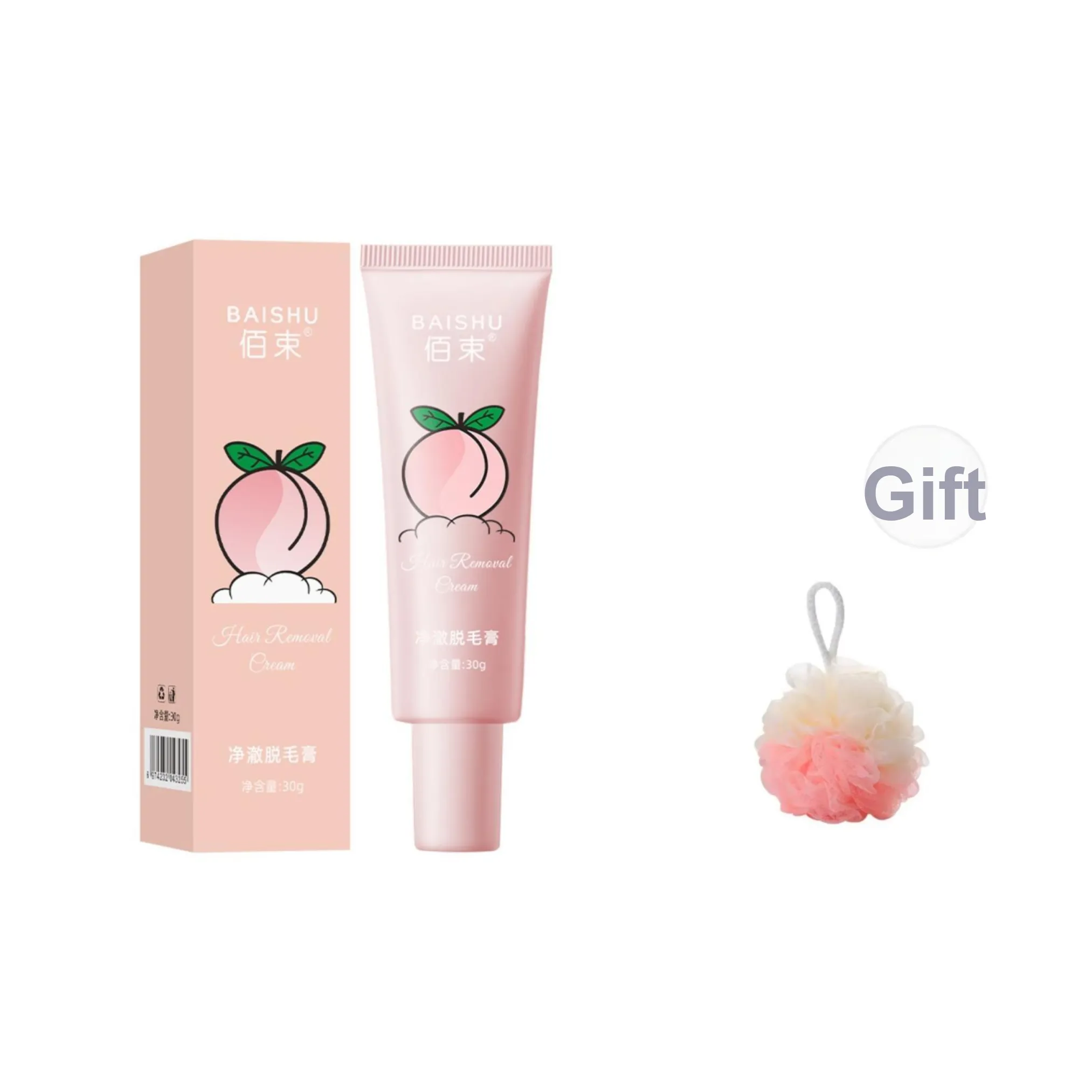 BAISHU Pure Крем для удаления волос увлажняющий глубокая чистка восстанавливающий 30 г