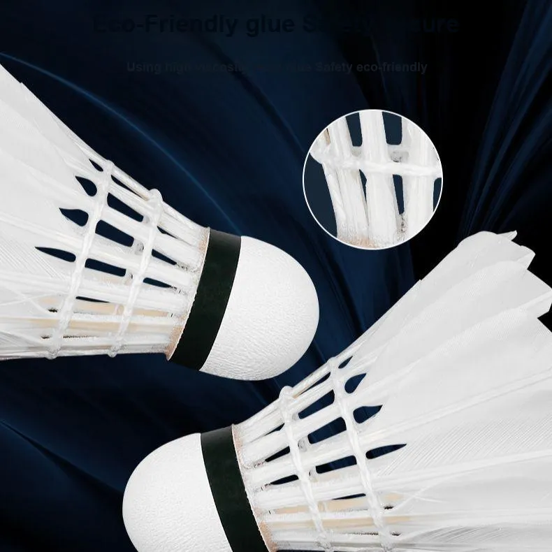 PEAK Duck Feather Shuttlecock 12 Pack Duck Feather Everyday Shuttlecocks-1