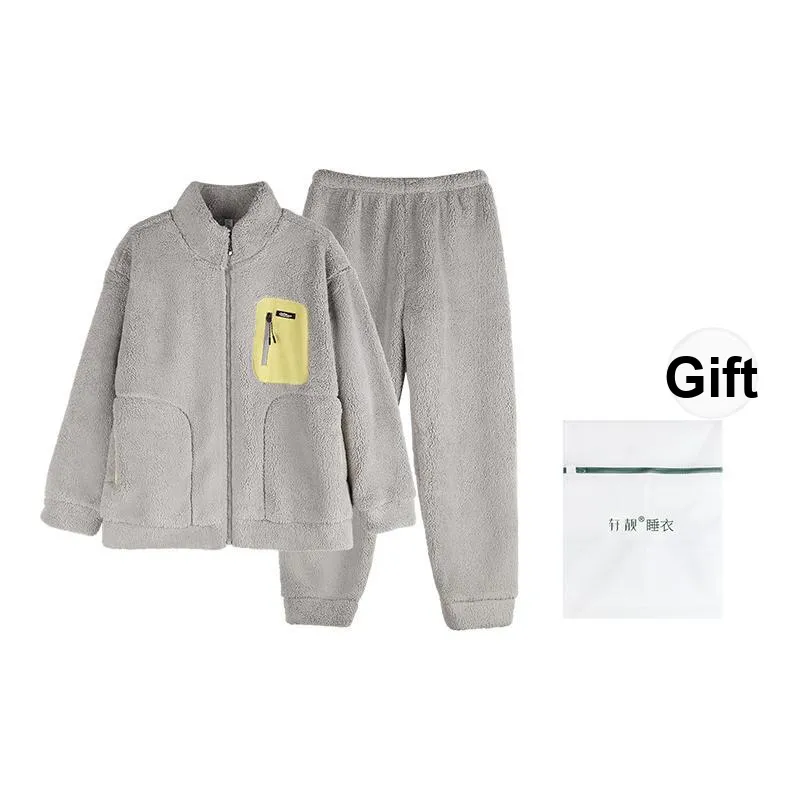 Xuan Liang Pajama Set For Fall And Winter Unisex Laundry Bag Included-13