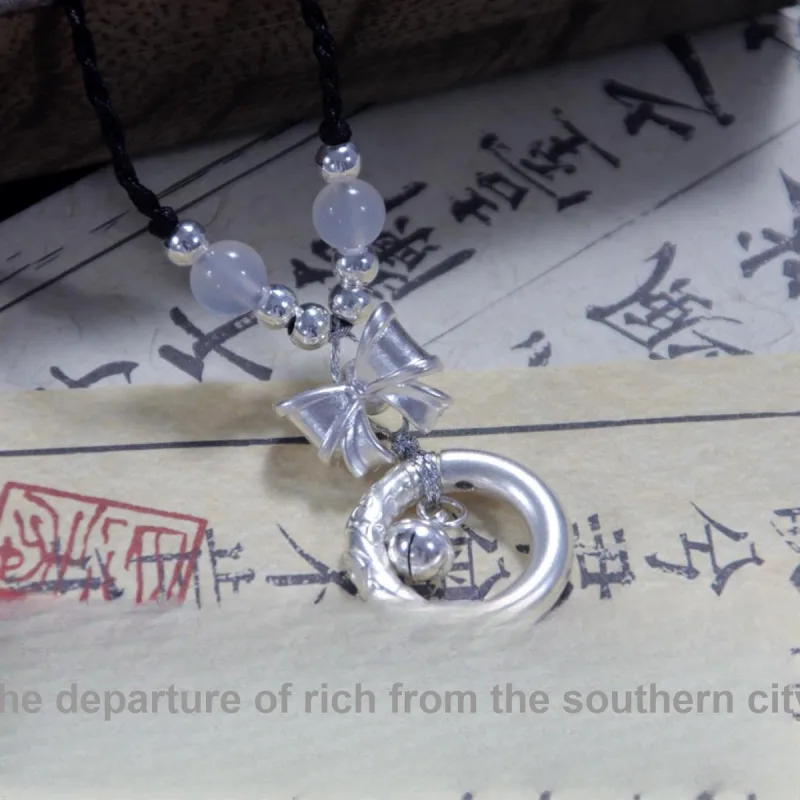 MEOBURLIY 925 Sterling Silver Necklaces Women's-2