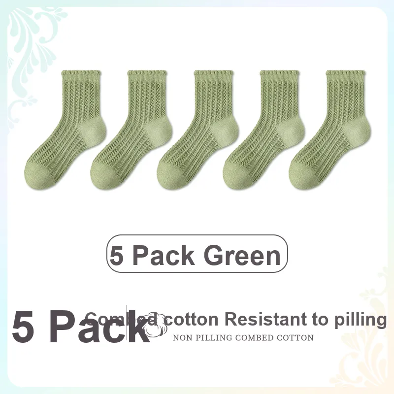 ROBINHOOD Mid Calf Socks Women's 5 Pack-35