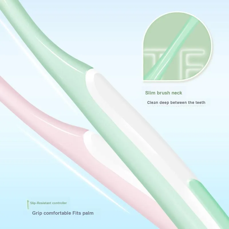 FAWNMUM Wide Head High Density Gum Protection Toothbrushes Cleaning 3 Pcs-1