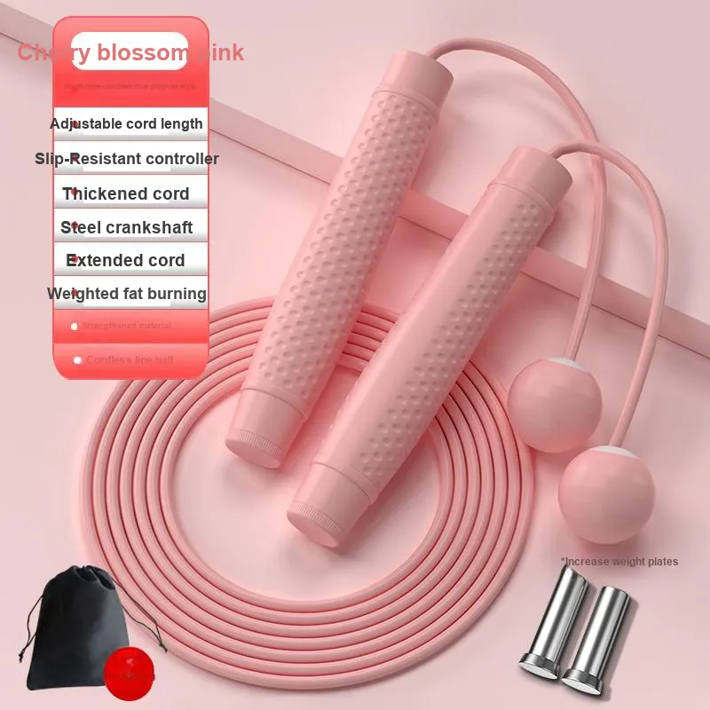 KDST Aerobic Fat Reduction Non Countable Jump Ropes Adults PVC Plastic Rope, Polypropylene Handle-13