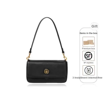 BAGTREE Cow Leather Shoulder Bag Women's Roasted Brown/Black/Acorn