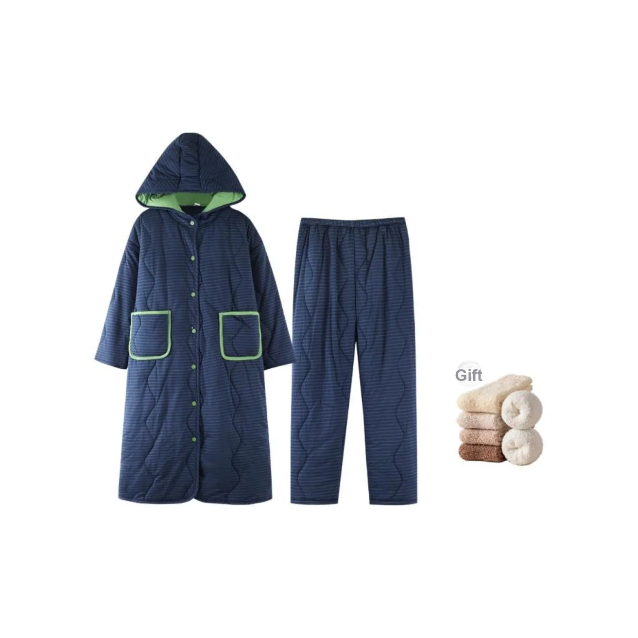 ZumashL Luxury Designer Series Pajama Set Women's Nordic Blue