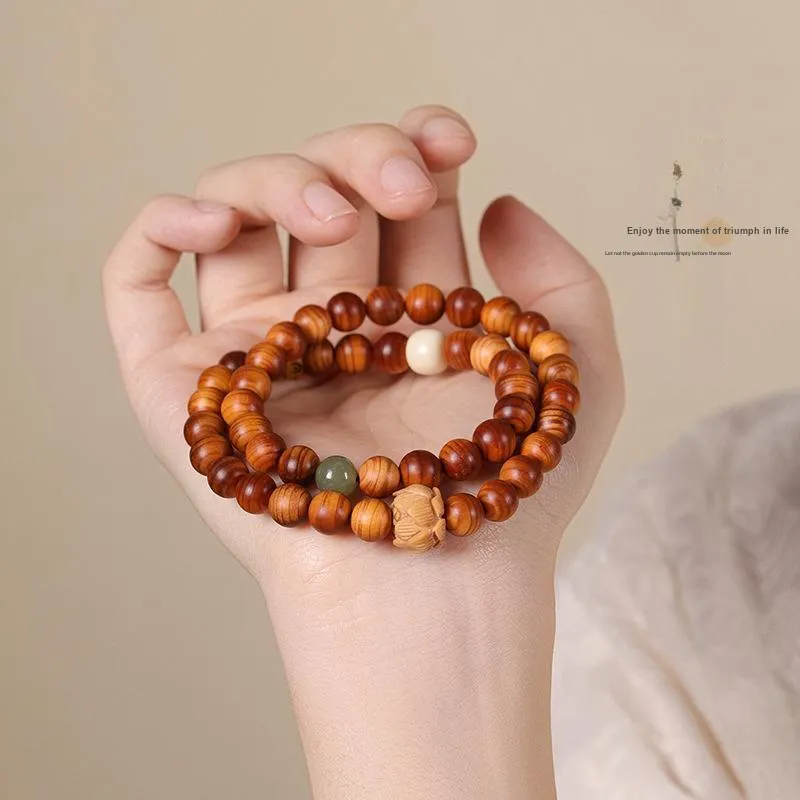 HANCANG Thuja Wooden Bracelets Unisex-4