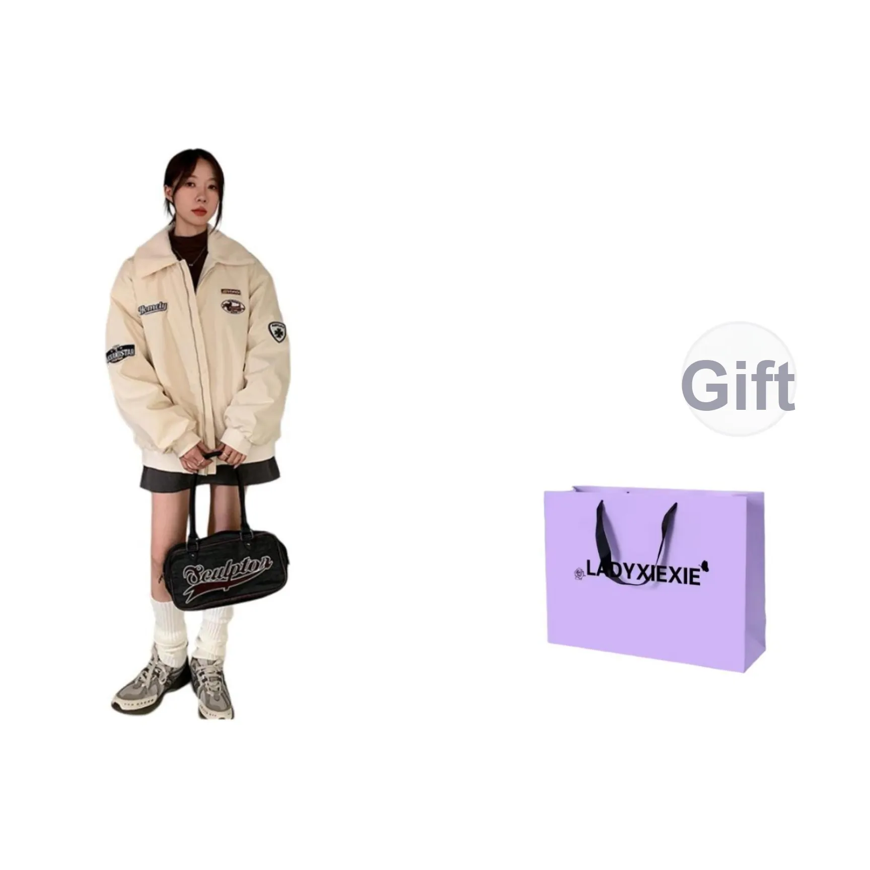 LADYXIEXIE Хлопковый пуховик унисекс