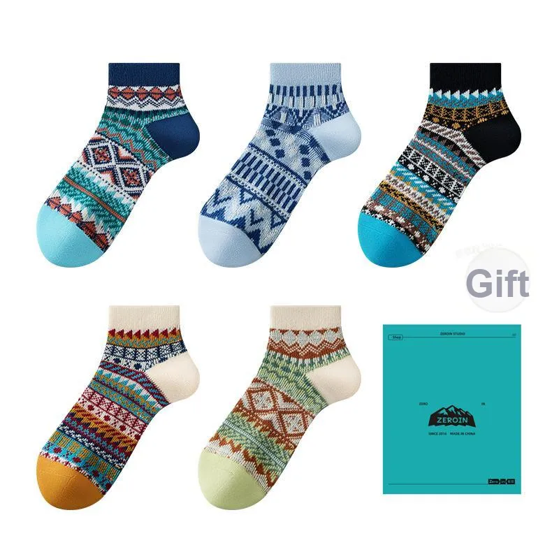 ZEROIN Ankle Socks Unisex Box 5 Pack-0
