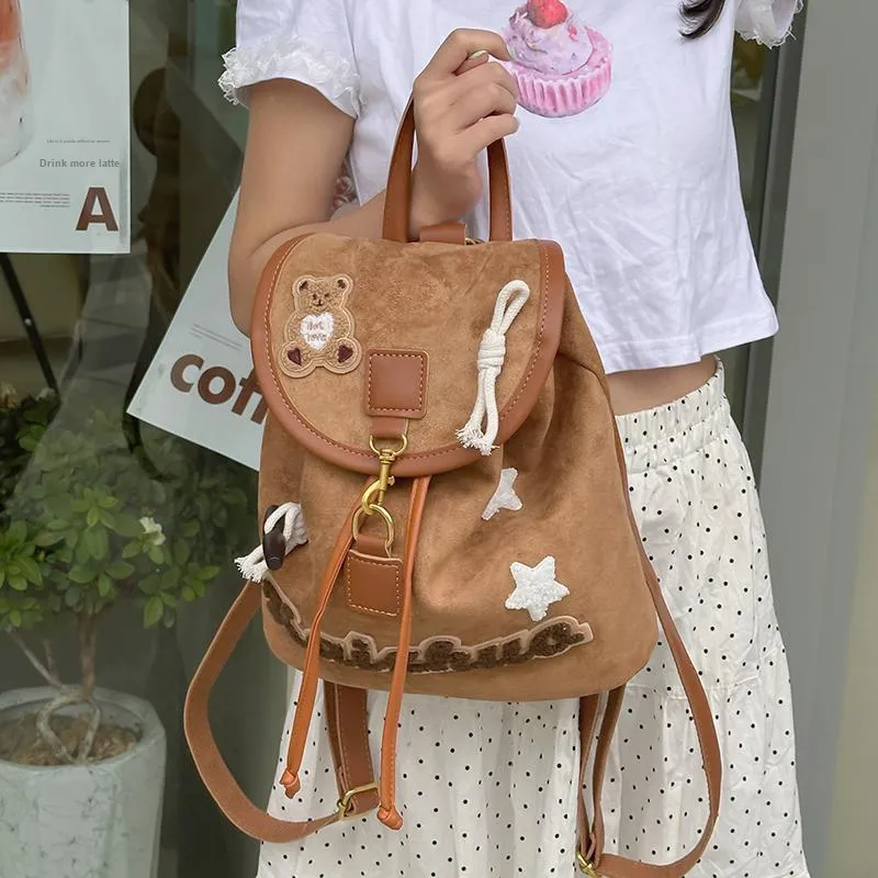 Morellybear Backpacks Brown-1